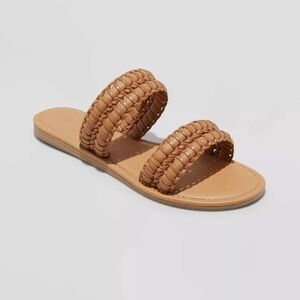 Universal Thread - Kimmy Slide Sandals - Cognac 6.5